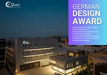 Quest Composite Technology’s Carbon Fiber Bicycle Manufacturing Facility Wins the German Design Award:A Corporate Landmark Defined by Aerodynamic Curves and Distinct Architectural Identity
